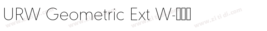 URW Geometric Ext W字体转换